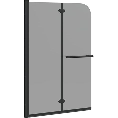 Shower Enclosure Black 120 x 140 cm ESG Glass and Aluminium vidaXL