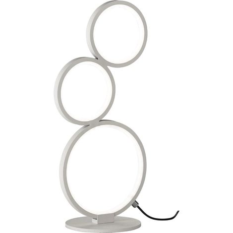 Lampada tavolo da Interno a LED in Metallo Bianco Opaco