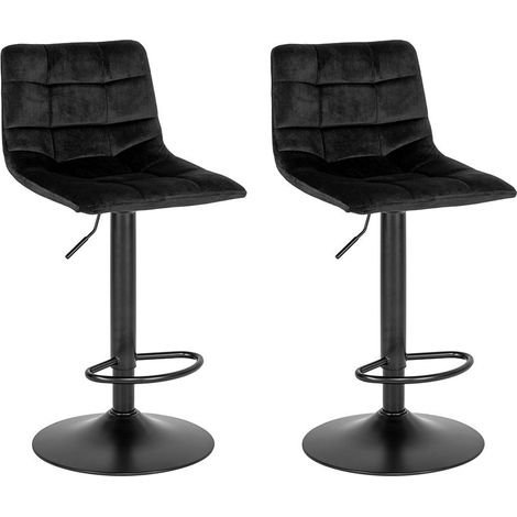 Middelfart Barhocker Velour schwarz, schwarz. (1/5)