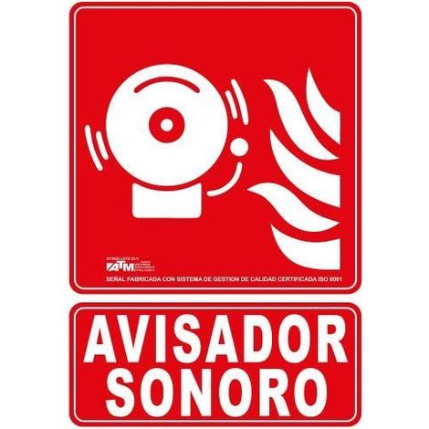 Señal avisador sonoro ATM PVC clase A - 70 dB, IP65, 12V, 1.5W