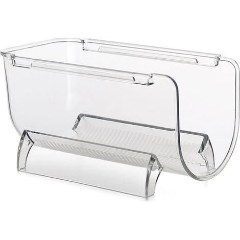 Étagère de rangement en plastique pour tiroirs, support vertical pour fruits et légumes, à poser sur le réfrigérateur. (1/3)