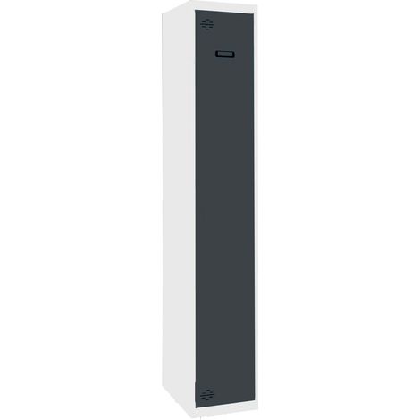 Casiers métalliques SIMONLOCKER (180x40x50cm) BLANC ET ANTHRACITE