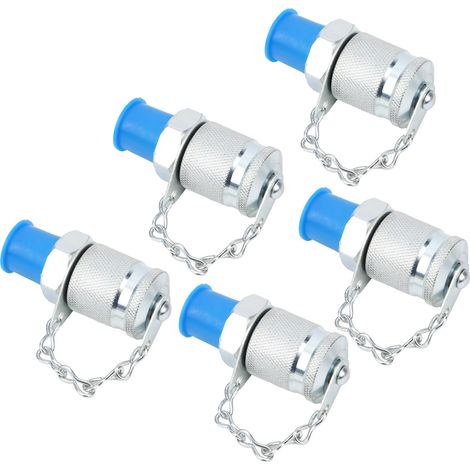 Lot de 5 Adaptateurs de Test Hydraulique Raccord Fileté Connexion Mesure de Pression PT/PPTZG 1/4 Pouce (1/5)