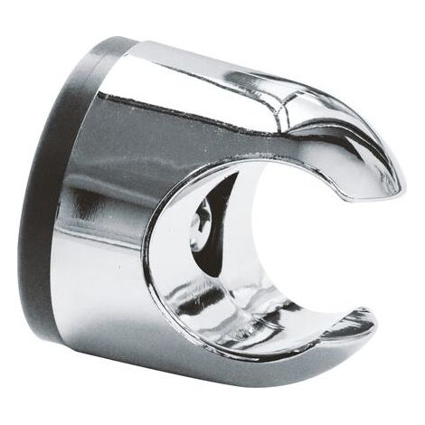 Somatherm – Support mural fixe chromé pour douchette – Matériau ABS léger – Finition brillante – Diamètre intérieur 20 mm – Compatible avec tous flexibles