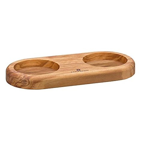 Supporto Zassenhaus per macinini, 16x7,5x1,5 cm, legno d'ulivo (1/2)