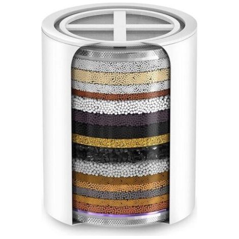 (Ohne Gehäuse) 20-stufige Ersatz-Duschwasserfilterkartusche, kompatibel mit jedem Duschfilter ähnlichen Designs, FLITI