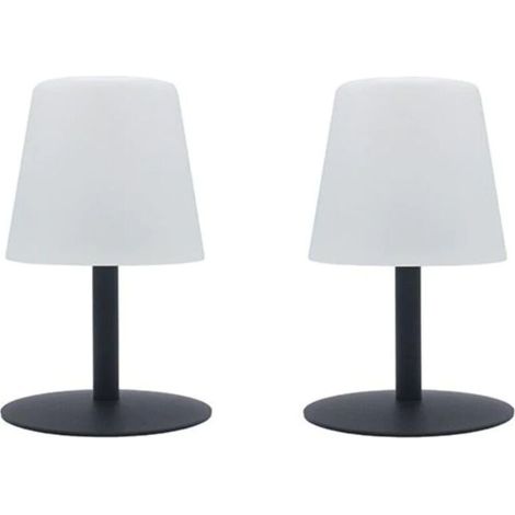 Deux lampes de chevet sans fil avec télécommande, lumière chaude et forte luminosité – ensemble lampe de bureau ACKERMAN, 16 cm (1/5)