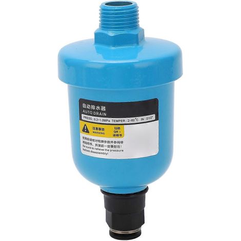 Vanne de purge automatique G1/2, couvercle en aluminium, vanne de purge pneumatique en laiton haute dureté, compresseur d'air F
