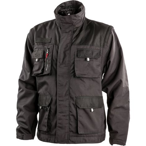 Giacca 2 in 1 Albatros ALLROUND NERO maniche removibili Grigio / Nero XS