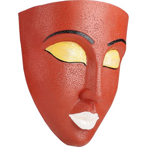 Pot de fleurs mural en résine en forme de visage, idéal pour la décoration des murs de jardin intérieurs et extérieurs. (1/5)