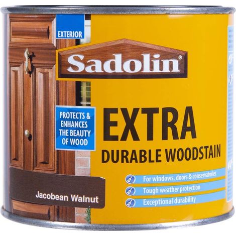 Sadolin Extra Durable Woodstain Jacobean Walnut 500ml