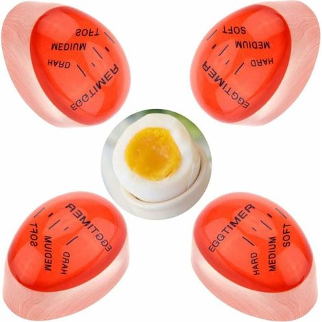 Minuteur Cuisson Des Oœufs, 4pcs Couleur Changeante Oeuf Minuteur Parfait Parfait Oœufs Bouillis Temperature Aide de Cuisine-Fei Yu (1/4)