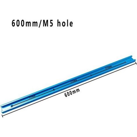 alliage d'aluminium bleu de 60 mm Modification à faire soi-même d'un rail de guidage pour scie circulaire électrique à table inversée, avec poignée de poussée et rail de guidage de type 30 (1/5)