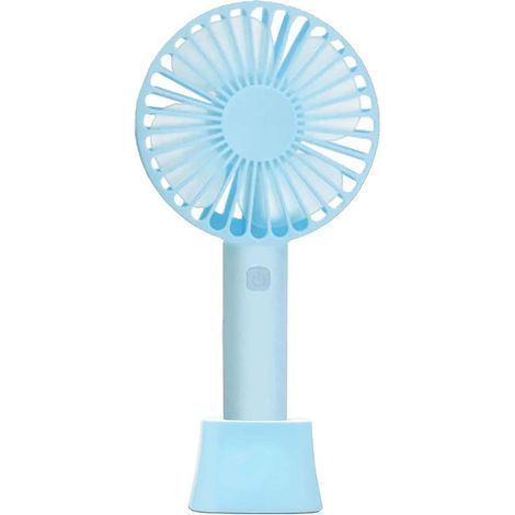 Mini Ventilateur Portable, Petit, Léger, Ventilation Puissante, Ventilateur Personnel à Pôle ou Rechargeable USB pour Voyage, Camping, Bureau, Maison, Extérieur- (1/5)