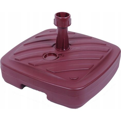 Soporte para sombrilla de jardín de 40x40x10cm, color burdeos
