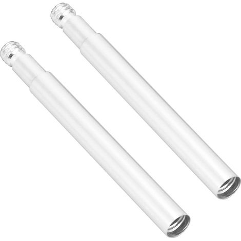 2 Pièces Prolongateurs de Valve Presta 60mm pour Vélos, Extension de Valve Intérieure (Argent) (1/5)