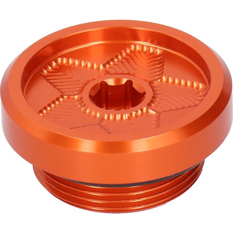 Bouchon De Remplissage D'Huile Moteur En Alliage D'Aluminium Pour Kawasaki Ninja GPZ1100 KL250 ZR-7 ZZR250 - Orange (1/5)