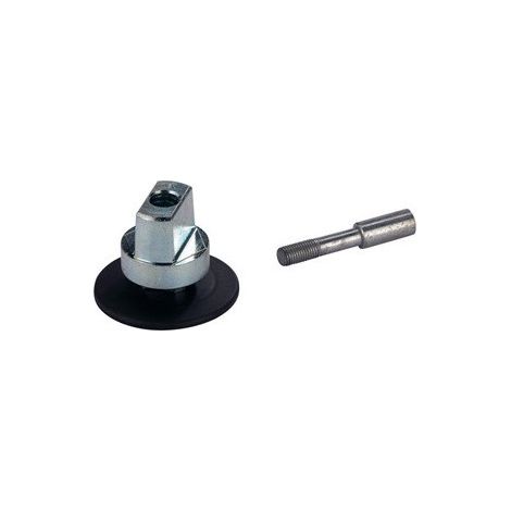 Eje pasante para extensión BTS 5 mm plano cónico galvanizado 3 grados de desviación DIN derecha.