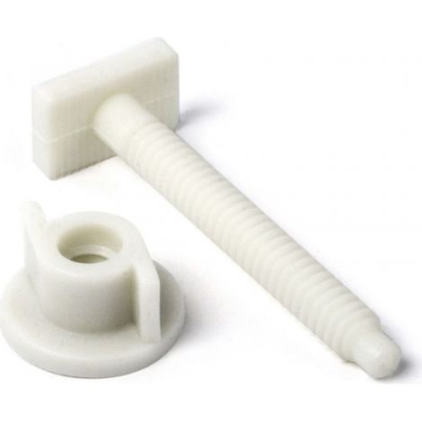 Vis avec écrou pour abattant WC – Installation facile – Matériaux durables – Compatible avec couvercles standards – Ta-Tay (1/2)