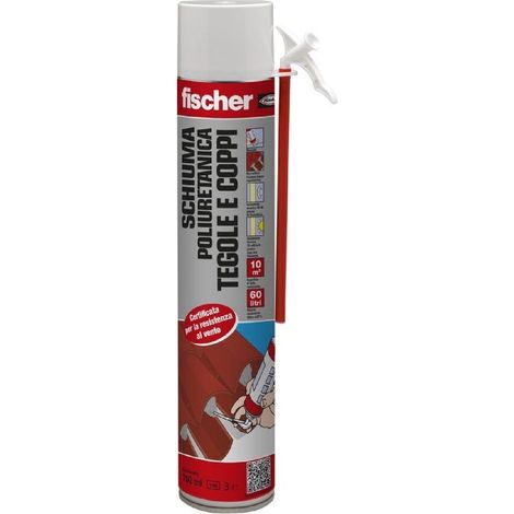 Schiuma poliuretanica "Tegole e coppi" monocomponente 750 ml -Per pistola / 12 Pezzi