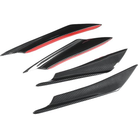 4 pièces spoiler pare-chocs avant universel lèvre splitter déflecteur panneau voiture (1/3)