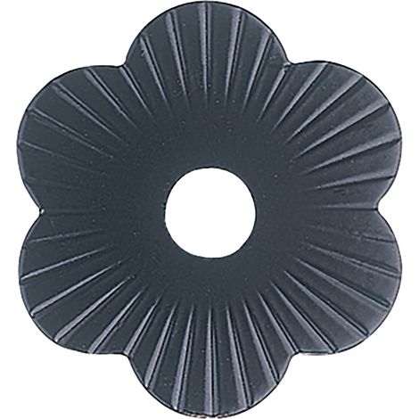 Zierrosette (Pfettenscheibe) ø 80x4 mm, Bohr-ø 13 mm, schwarz pulverbesch. (B) (1/2)