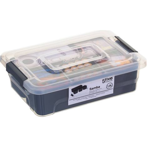 Organizer für kleine Sachen, Werkzeugkiste, SAMBA, 1,5L, Kunststoff - 5five Simply Smart