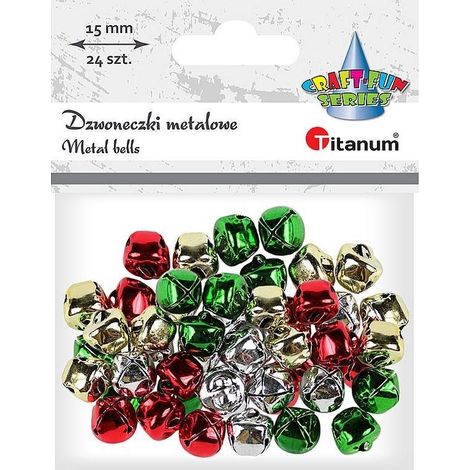 Campanelli in metallo da 15 mm, 24 pezzi