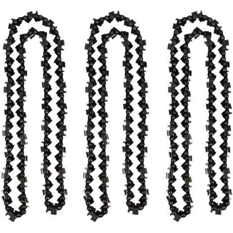Lot de 3 chaînes de tronçonneuse 50 cm 0.325' 1,5 mm 76 maillons – Matériau haute ténacité – Compatible avec Timberpro et Hyundai (1/4)
