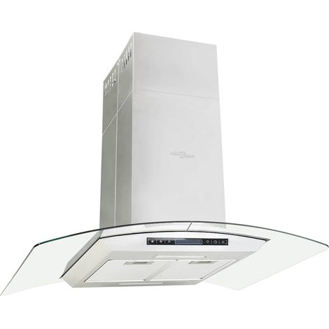 Campana extractora de techo 90 cm pantalla táctil 756 m³/h LED vidaXL