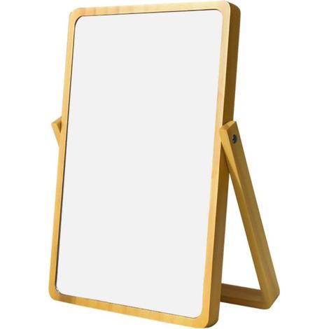 Miroir Cosmétique pour Fille en Miroir Argenté Rond sans Bavure pour Bureau et Chambre à Coucher Style Original (1/5)