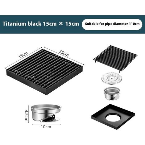 (D3)304 stainless steel floor drain, hotel bathroom large displacement outdoor garden deodorant shower Drains (1/4)