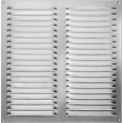UPMANN Wetterschutzgitter V2A 200x200 mit Fliegendraht - 54641 (1/2)