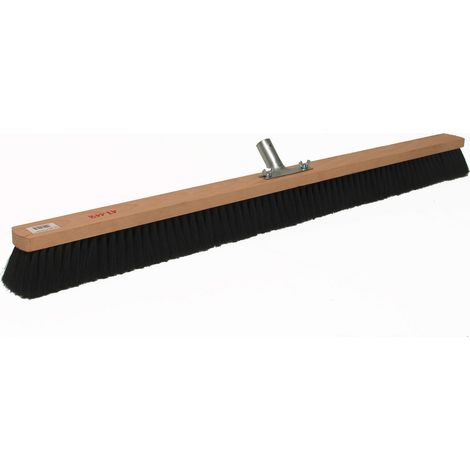 Mischhaarbesen Kehrbesen Rosshaar Besen 100 cm mit Metallhalter verzinkt (1/4)