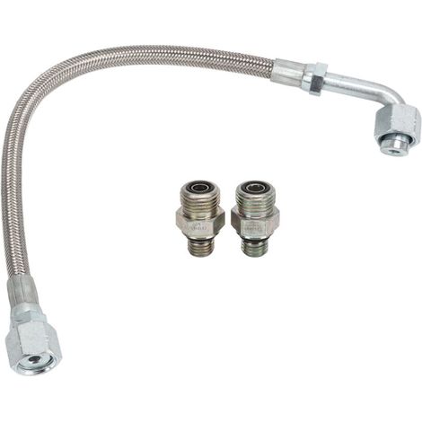 Turbo Oil Feed Tube 3927911, Metal Alloy Turbine Feed Hose with Replacement Connector for Dodge Ram 5.9L 24V 1998-2002 (1/5)