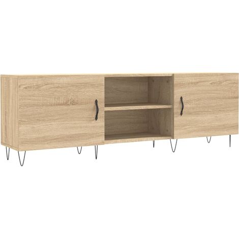 Mobile TV multimediale scaffale per televisione televisore buffet sala da pranzo soggiorno camera da letto rovere Sonoma 150 x 30 x 50 cm derivati del legno marrone 020027485