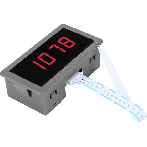 Roter 4-stelliger LED-Drehzahlmesser für Motoren mit NPN-Hall-Näherungssensor (Roter 4-stelliger LED-Drehzahlmesser für Motoren mit NPN-Hall-Näherungssensor) (1/5)