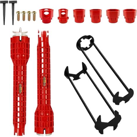 Clé Pour Robinet Sous Évier Outil Multifonction De Démontage De Kit Clé Multifonction pour Plomberie, Douche, , Lavabo et Tuyauterie (1/5)