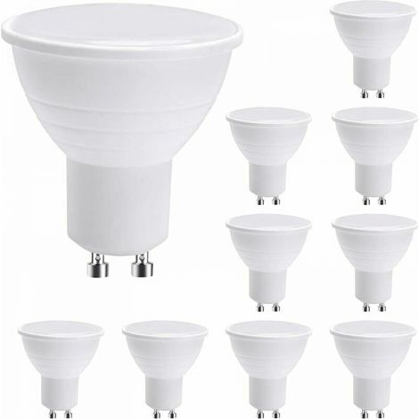 LED GU10 Spotlight Bulbs,GU10 LED Light Bulbs, 7W Warm White (50W Halogen Equivalent) Energy Saving Light Bulb, 600LM 120° Beam Non-dimmable, Pack of 5 (1/5)
