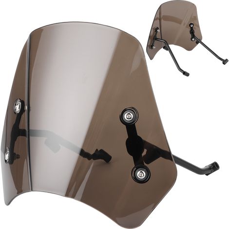 Pare-brise long pour moto Benelli Leoncino 500, déflecteur d'air marron, écran de protection contre le vent (1/5)