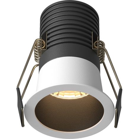 Maytoni Minor Faretto da incasso rotondo bianco e nero 3000K 700lm (1/2)