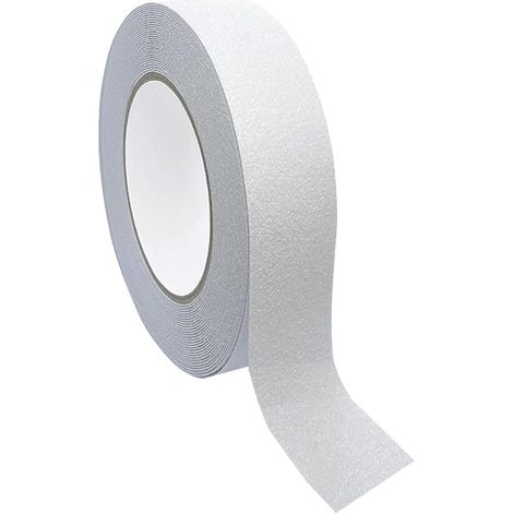 10 M X 2.5 cm Transparent Ruban Antidérapant, Ruban de Sécurité Antidérapant Auto-Adhésif, pour Intérieur et Extérieur (1 Rouleau) (1/5)
