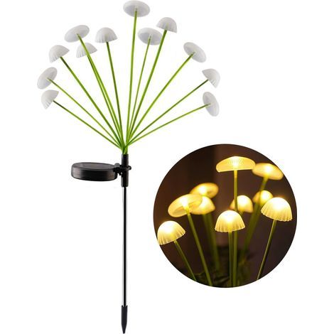 Solar-Gartenleuchten, 2er-Set, Edelstahlrohre, doppelwandig, Sterne und Mond, mit LEDs, IP65 wasserdicht, ideal für Rasenflächen, Gehwege, Terrassen, Balkone und Gartengestaltung. (1/5)