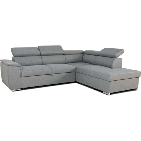 Sofá Cama Daitana de Sala en Color Gris con Respaldo Reclinable y Arcón 260x77/94x216 cm (1/5)