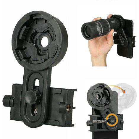 Support de téléphone télescopique - Adaptateur universel pour téléphone avec monoculaire de photographie - Bdliv (1/5)