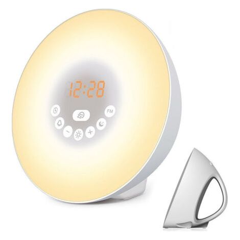 Wake Up Light hf3531/01 – Réveil avec lumière 200 lux, rouge 10,6 x 18,1 x 18,1 cm rouge [Classe énergétique F] (1/5)