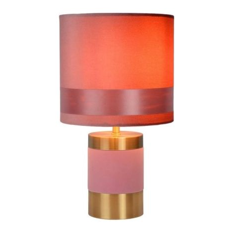 Lampada da tavolo Lucide Frizzle rosa E14 40W 32cm IP20