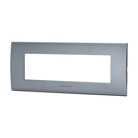 Placca Coprifrutti Abl Grigio Scuro Posti 7 208 x 85 mm 8 Pezzi