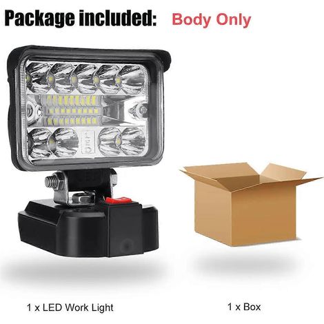 Projecteur portable 88VF 12000lm 18 LED, lampe de travail, lampe torche, lampe de camping extérieure, lumière clignotante pour batterie Makita (1/5)
