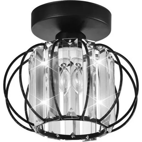 Ej.Life Moderne Hängeleuchte Schwarz für Flur Wohnzimmer, Elegantes Design, Rostbeständig (1/5)